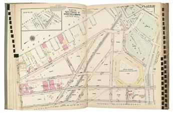 (NEW YORK CITY.) G. W. Bromley and Co. Atlas of the City of New York Borough of the Bronx. Volume 1. * Volume 2.